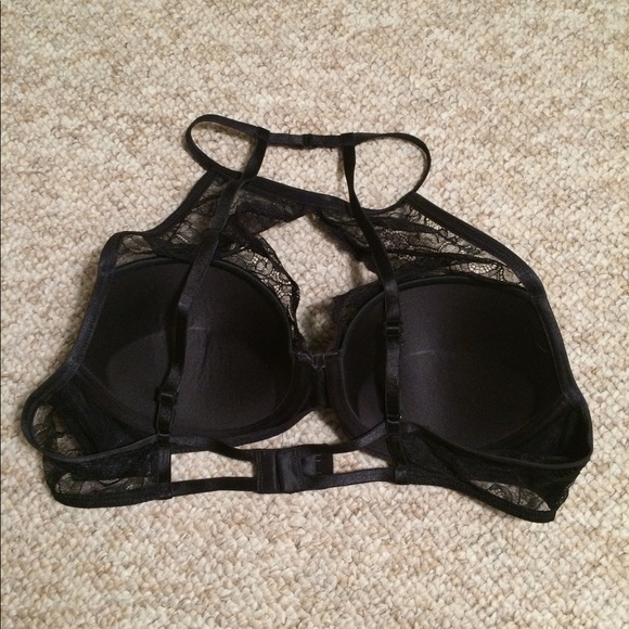 NWOT 36B Black lace push up bra - Picture 3 of 4